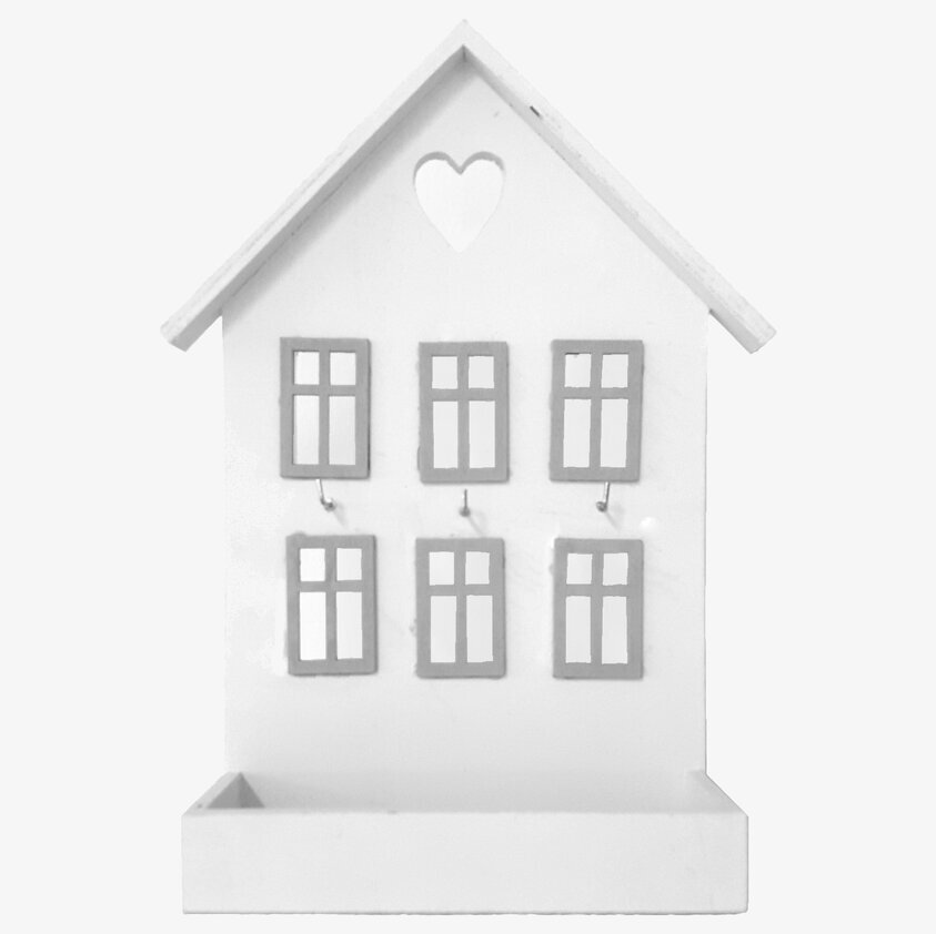 Nyckelskåp House från Weiste i form av ett vitt hus