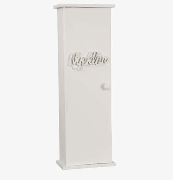 Nyckelskåp Vit från Different Design med texten Nycklar