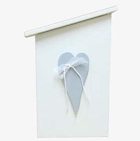 Nyckelskåp Hjärta Vit/Grå från Stig Andersson, väggmonterat