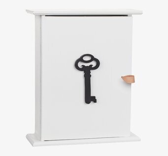 Nyckelskåp Vit/Svart från Different Design i trä och metall