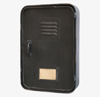 Nyckelskåp Factory Antikgrå från Chic Antique i metall