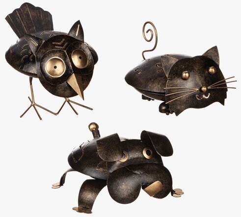 Nyckelgömma Hamrad Plåt från Different Design i djurformer