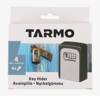 Bild av nyckelskåp med kombinationslås och skruvar