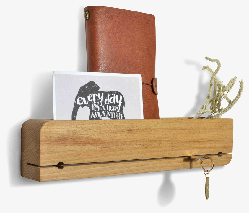 Nyckelhållare Organizer Oljad Ek Natuhr Nyckelskåp Nyckelförvaring Nyckelhängare