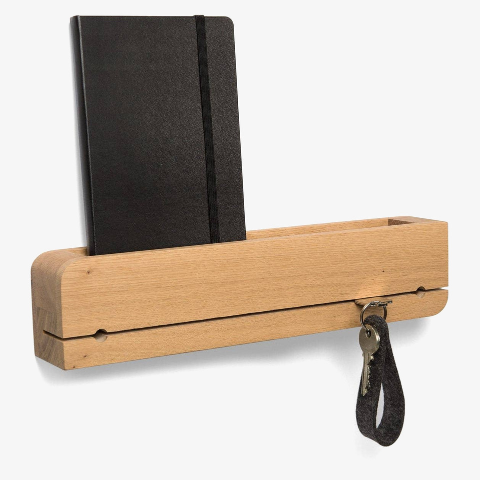 Nyckelhållare Organizer Oljad Ek Natuhr Nyckelskåp Nyckelförvaring Nyckelhängare