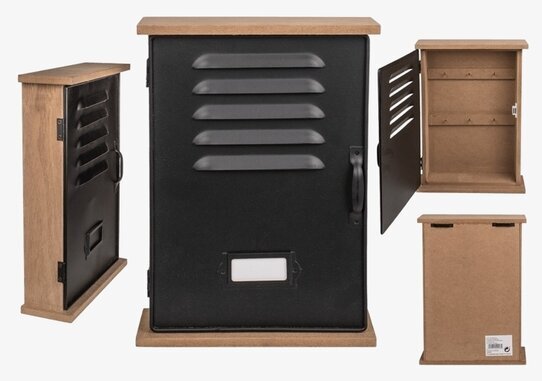 Nyckelskåp Svart/Natur Out of the blue Nyckelförvaring Nyckelhängare