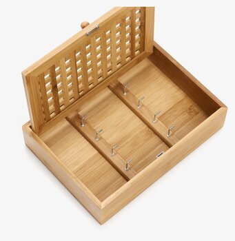 Bild av stilfullt bambunyckelskåp med smart design