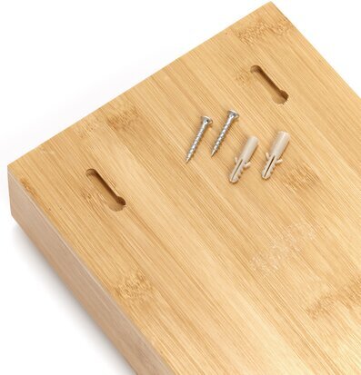 Bild av nyckelskåp i bambu med monteringstillbehör