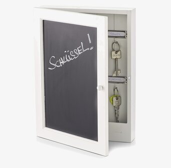 Bild: Praktiskt nyckelskåp med griffeltavla för hemmet