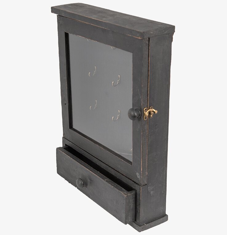 Nyckelskåp Antiksvart Clayre & Eef Nyckelförvaring Nyckelhängare