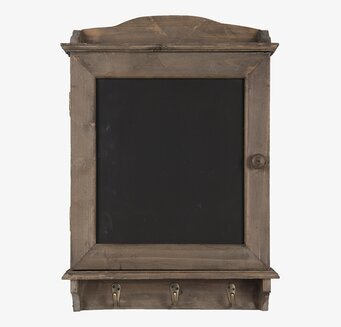 Bild av ett antikbrunt nyckelskåp med rustik charm