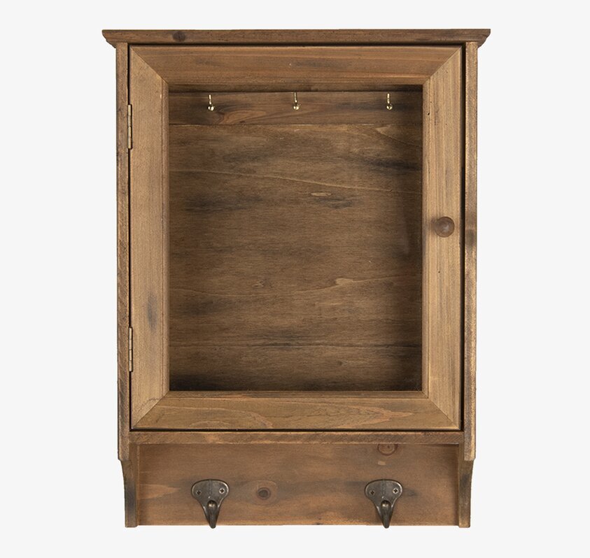 Nyckelskåp Rustik Trä Clayre & Eef Nyckelförvaring Nyckelhängare