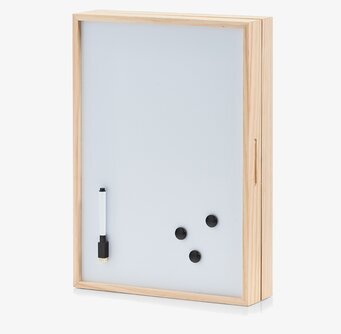 Bild av snyggt nyckelskåp med whiteboardfunktion