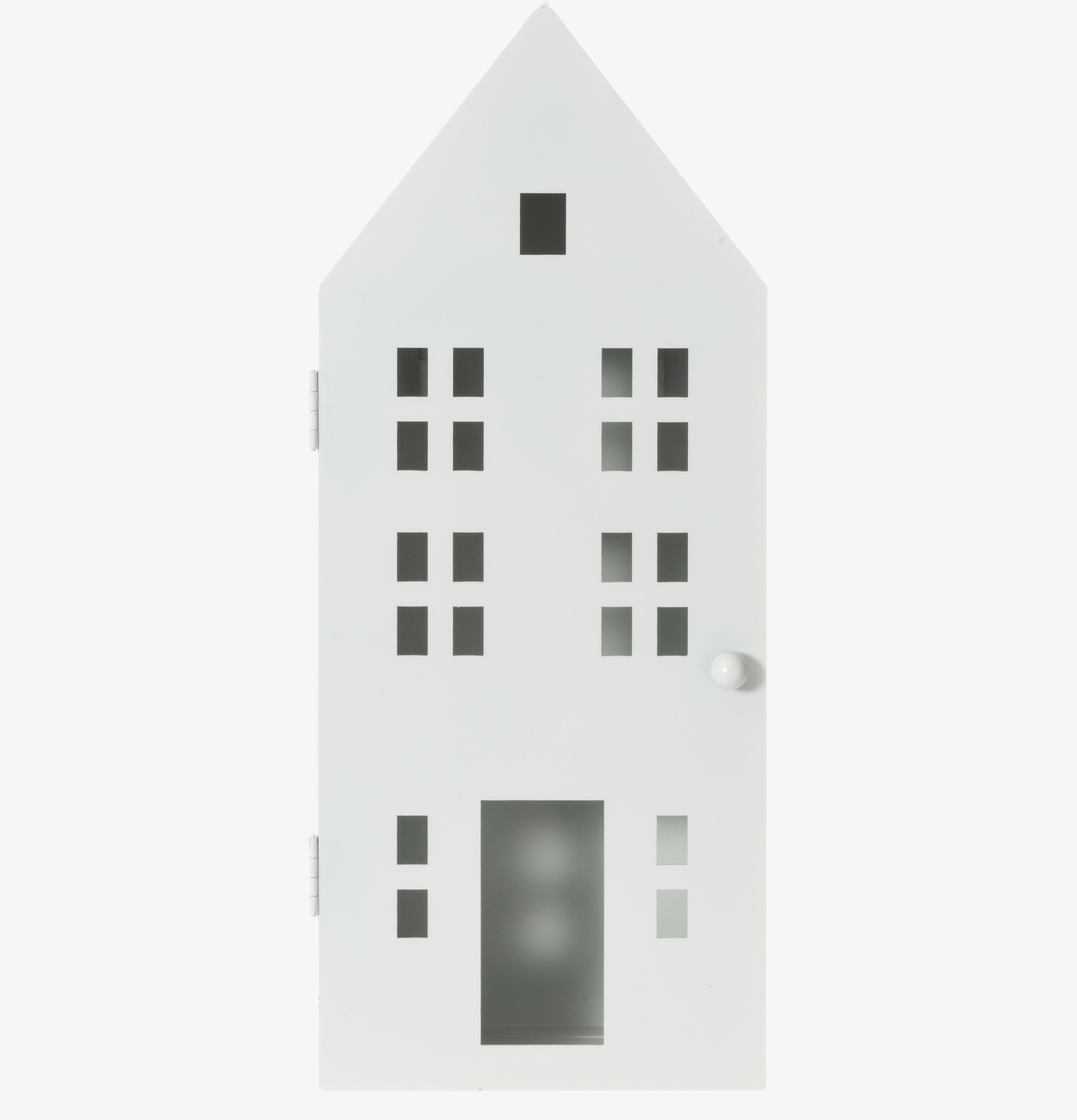 Bild av stilrent och funktionellt nyckelskåp i vitt