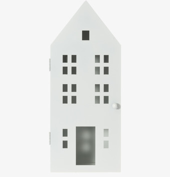 Bild av stilrent och funktionellt nyckelskåp i vitt