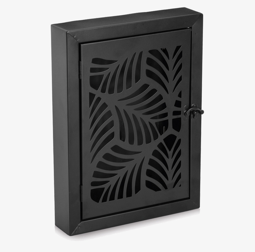 Nyckelskåp Leaves Svart Zeller Nyckelförvaring Nyckelhängare