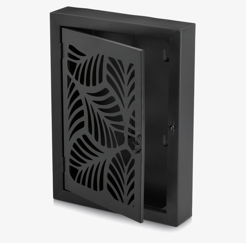 Nyckelskåp Leaves Svart Zeller Nyckelförvaring Nyckelhängare