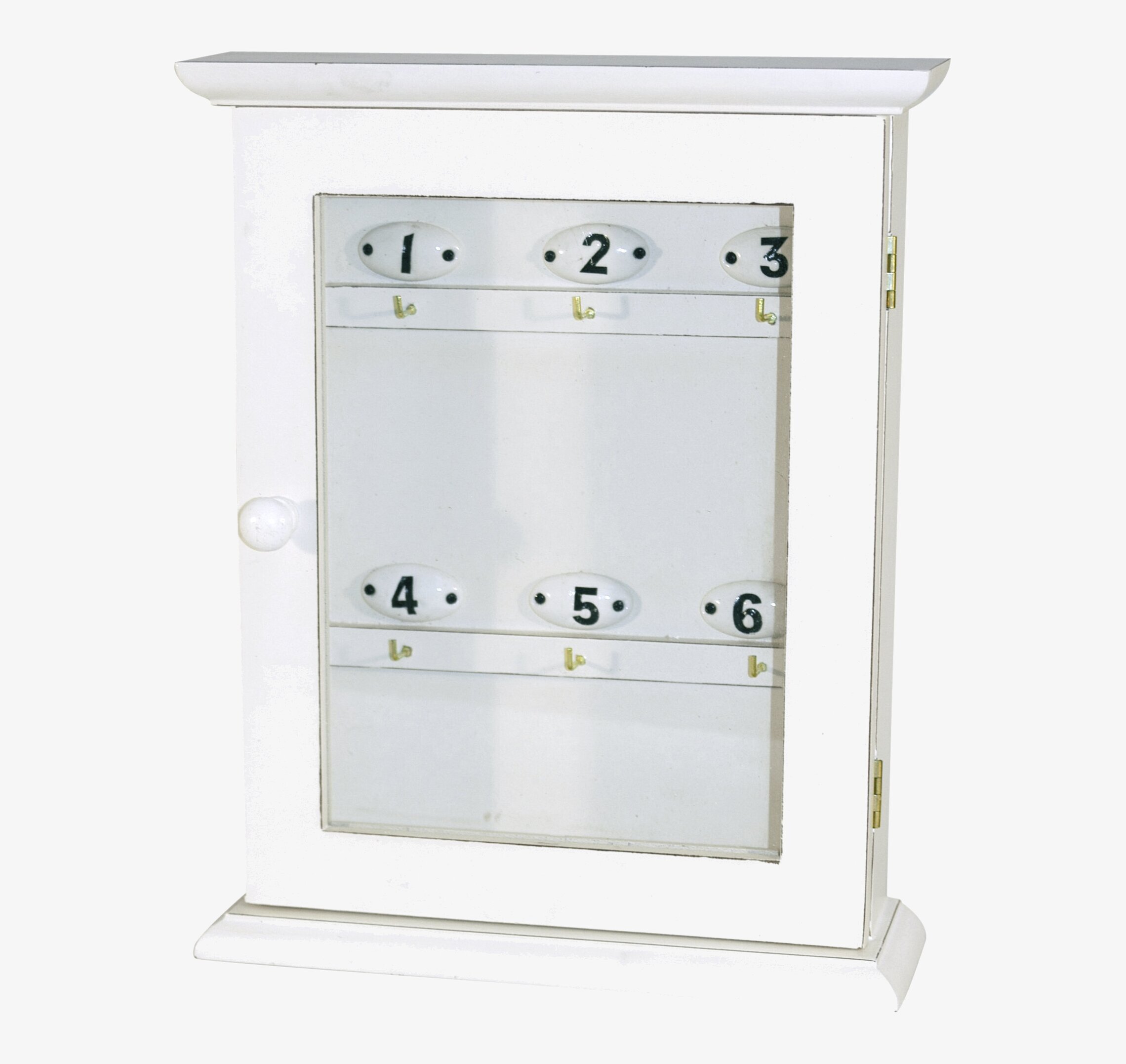 Nyckelskåp Number från IB Laursen med glasdörr och krokar