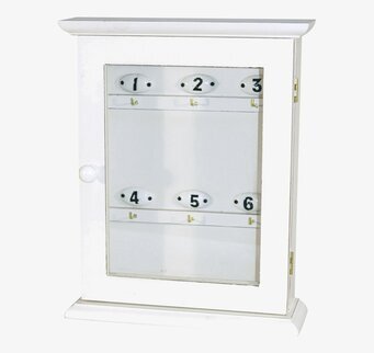 Nyckelskåp Number från IB Laursen med glasdörr och krokar