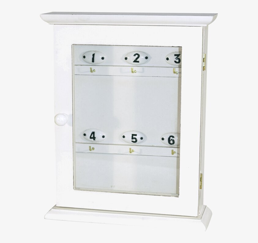 Nyckelskåp Number från IB Laursen med glasdörr och krokar