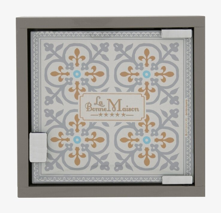 Nyckelskåp från Derriére la porte med geometriskt mönster